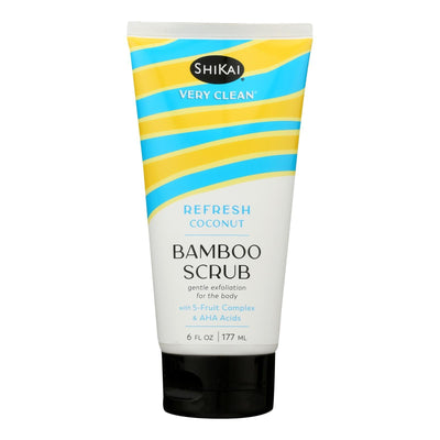 Shikai Products - Bmboo Scrub Refresh Coconut - 1 Each-6 Fz - Orca Market