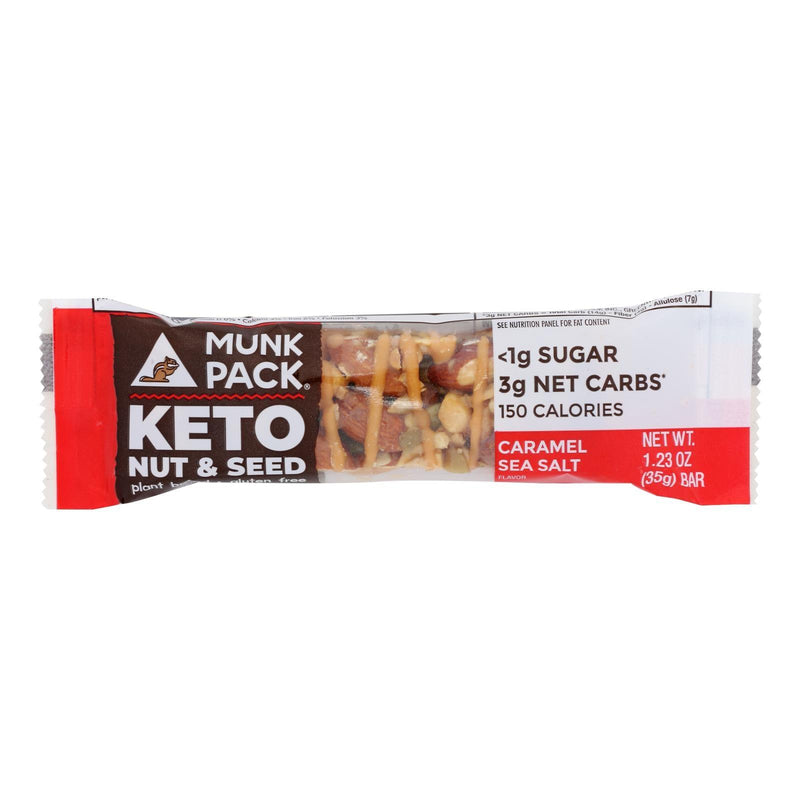 Munk Pack - Bar Nut/sd Caramel Sea Salt Keto- Case Of 12-1.23 Oz - Orca Market