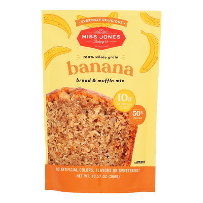 Miss Jones Baking Co - Every Day Delicious Banana Muffin- Case Of 6-10.57 Oz - Orca Market