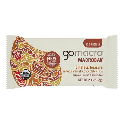 Gomacro - Bar Salted Caramel Chocolate Chip - Case Of 12-2.3 Oz - Orca Market