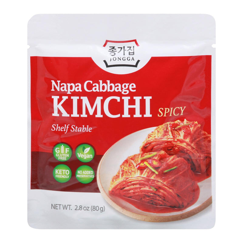 Jongga - Kimchi Napa Cabbage Spicy - Case Of 8-2.8 Oz - Orca Market