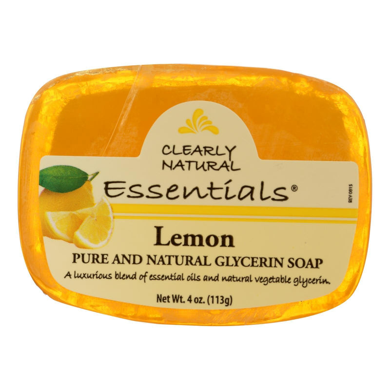 Clearly Natural Glycerine Bar Soap Lemon - 4 Oz - Orca Market