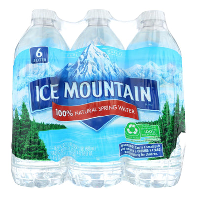 Ice Mountain - Natural Spring Water - Case Of 4 - 6/16.9 Fl Oz. - Orca Market