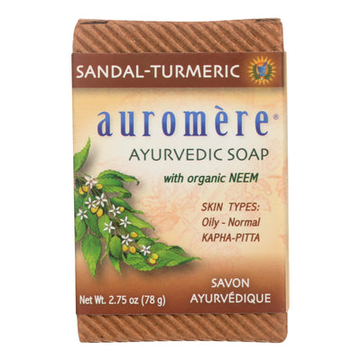 Auromere Ayurvedic Bar Soap Sandalwood-turmeric - 2.75 Oz - Orca Market