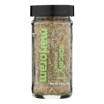 Spicely Organics - Organic Marjoram - Whole - Case Of 3 - 0.5 Oz. - Orca Market