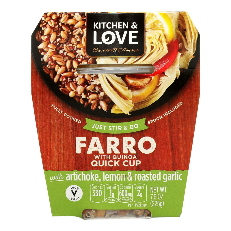 Cucina And Amore - Farro - Artichoke - Lemon - Garlic - Case Of 6 - 7.9 Oz - Orca Market