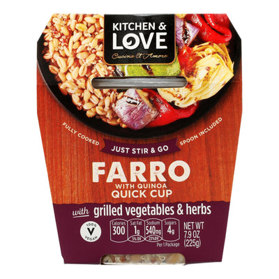 Cucina And Amore - Grilled Vegetables - Farro - Case Of 6 - 7.9 Oz - Orca Market