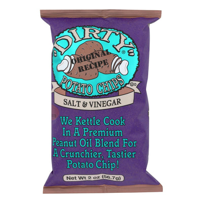 Dirty Chips - Potato Chips - Salt And Vinegar - Case Of 25 - 2 Oz. - Orca Market