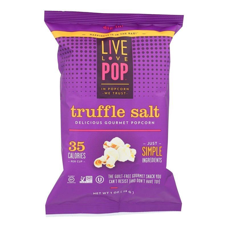 Live Love Pop Truffle Salt Delicious Gourmet Popcorn - Case Of 24 - 1.0 Oz - Orca Market