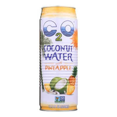 C2o Coconut Water With Pineapple Juice And Coconut Pulp - Case Of 12 - 17.5 Fz - Orca Market