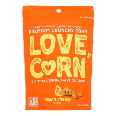 Love Corn - Crunchy Corn Cheezy - Case Of 12-4 Oz - Orca Market