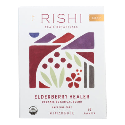 Rishi - Tea Elderberry Healer - Case Of 6-15 Bag - Orca Market