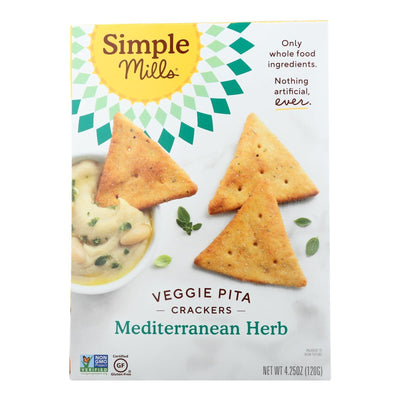 Simple Mills - Cracker Pita Medit Herb - Case Of 6-4.25 Oz - Orca Market