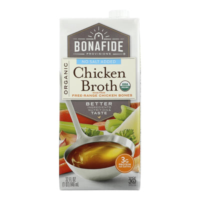 Bonafide Provisions - Broth Chicken No Salt - Case Of 6-32 Fz - Orca Market