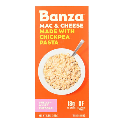 Banza - Chickpea Psta Wht Ched Shl - Case Of 6-5.5 Oz - Orca Market