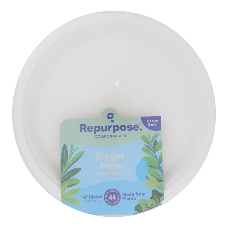 Repurpose - Plate Bagasse Compst 10in - Case Of 6-44 Ct - Orca Market