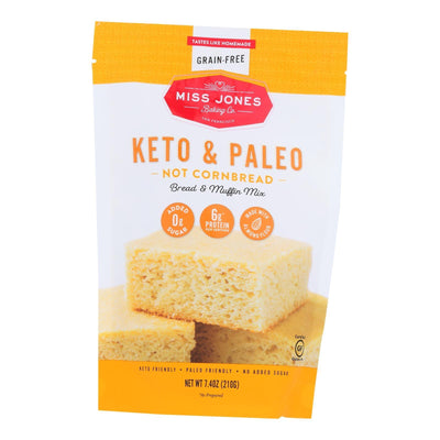 Miss Jones Baking Co - Cornbread Mix Keto Gluten Free - Case Of 6-7.4 Oz - Orca Market