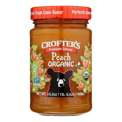 Crofters - Spread Peach Premium - Case Of 6-16.5 Oz - Orca Market