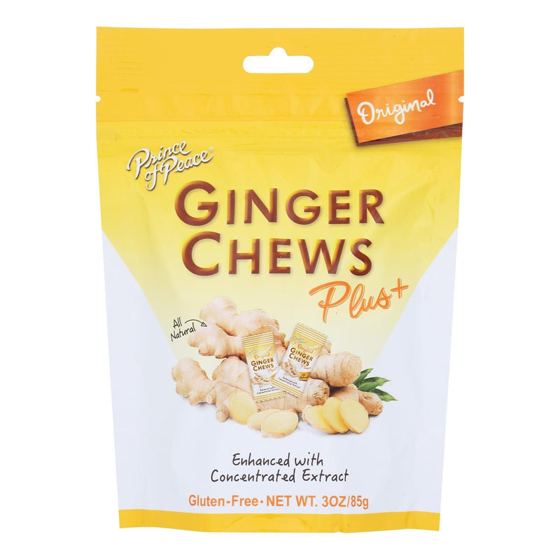 Prince Of Peace - Ginger Chews Plus Orignial - Case Of 6-3 Oz - Orca Market