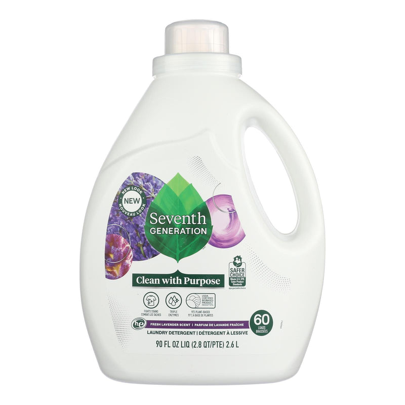 Seventh Generation - Liquid Laundry Lavender - Case Of 4-90 Fz - Orca Market