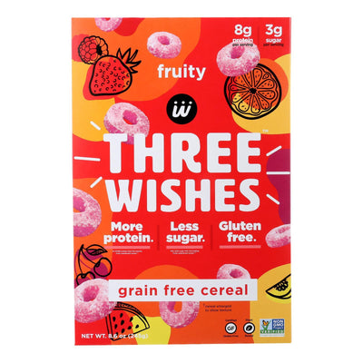 Three Wishes - Cereal Fruity Gluten Free - Case Of 6-8.6 Oz - Orca Market