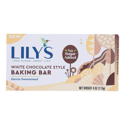 Lilys - Bar White Chocolate Baking - Case Of 12-4 Oz - Orca Market