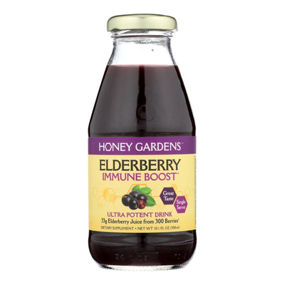 Honey Gardens - Elderbry Immune Boost Dark - Case Of 4-10.1 Oz - Orca Market