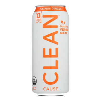 Clean Cause - Yerba Sparkling Orng Ginger - Case Of 12-16 Fz - Orca Market