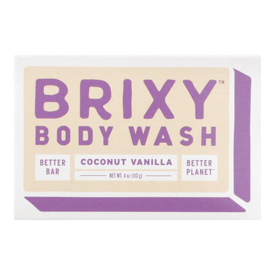 Brixy - Body Wash Bar Coconut Vanilla - 1 Each -4 Oz - Orca Market