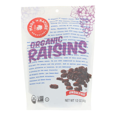 Made In Nature - Raisins - Case Of 6-12 Oz - Orca Market