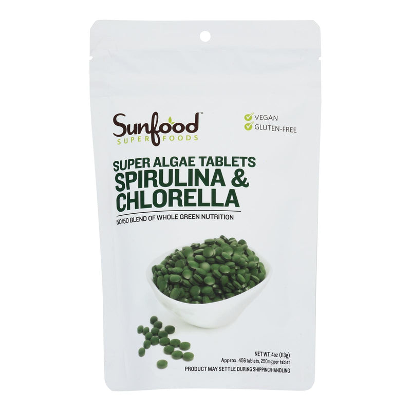 Sunfood - Tabs Spirulina Chlorlla - 1 Each-4 Oz - Orca Market