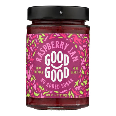 Good Good - Jam Raspberry No Sugar - Case Of 6-12 Oz - Orca Market