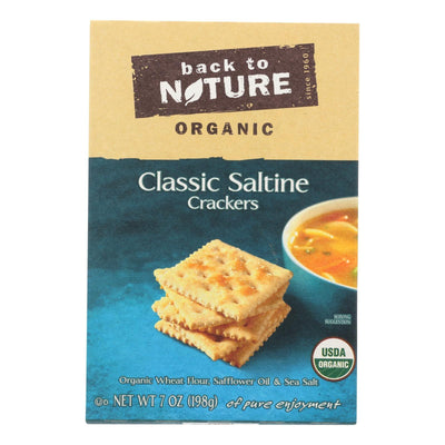 Back To Nature Crackers - Organic - Classic Saltine - 7 Oz - Case Of 6 - Orca Market