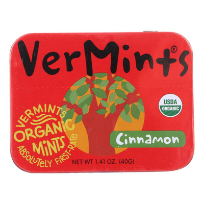 Vermints Breath Mints - All Natural - Cinnamint - 1.41 Oz - Case Of 6 - Orca Market