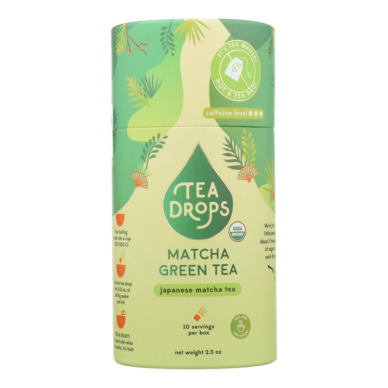 Tea Drops - Tea Matcha Green Drops - Case Of 6 - 10 Ct - Orca Market