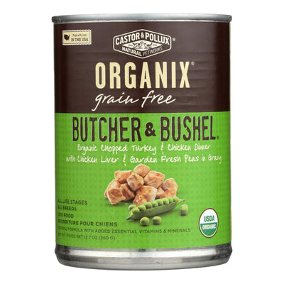 Castor And Pollux Organic Adult Dog Food - Chopped Turkey And Chicken - Case Of 12 - 12.7 Oz. - Orca Market