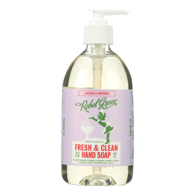 Rebel Green Hand Soap - Lavender - Case Of 4 - 16.9 Fl Oz - Orca Market