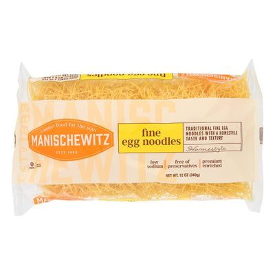 Manischewitz - Egg Noodles - Fine - Case Of 12 - 12 Oz. - Orca Market