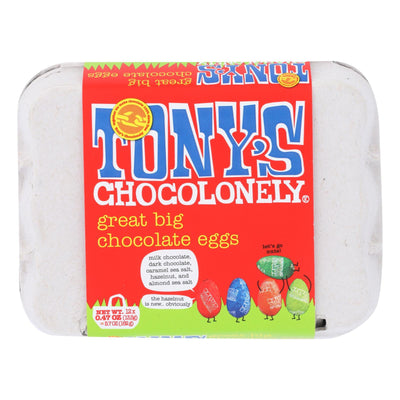 Tony's Chocolonely - Eggs Chocolate Great Big - Case Of 24 - 5.7 Oz - Orca Market