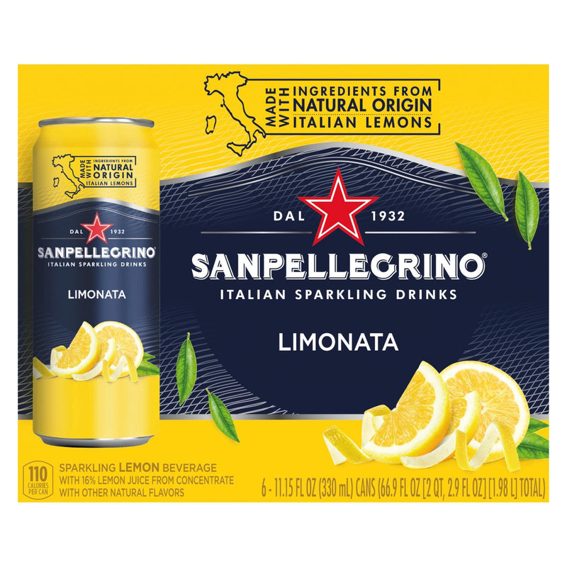 San Pellegrino - Sparkling Beverage Limonata - Case Of 4-6/11.15z - Orca Market