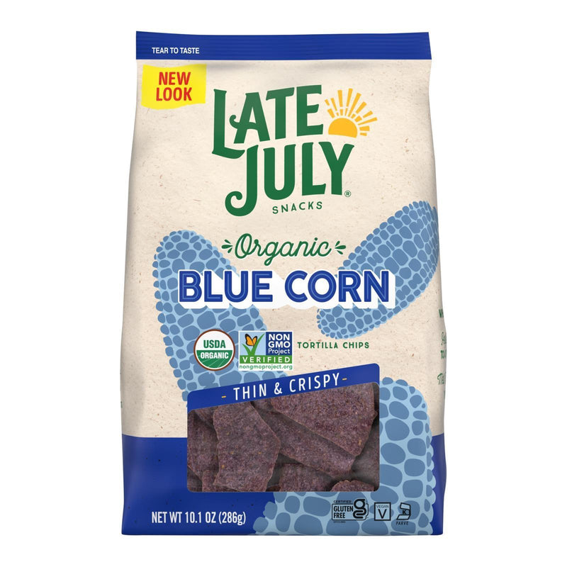 Late July Snacks - Tort Chip Blue Sea Salt - Case Of 9-10.1 Oz - Orca Market