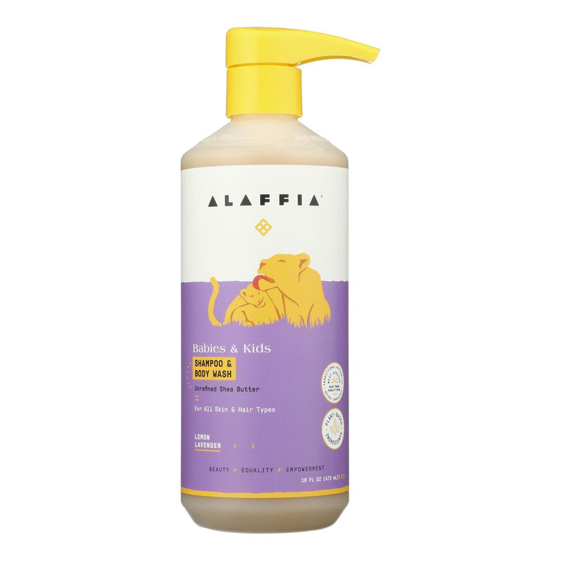 Alaffia - Kids Shampoo & Wash Lemon Lavender - 1 Each -16 Fz - Orca Market