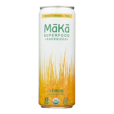 Maka - Wheat Grass Lemon Enrgz - Case Of 12-12 Fz - Orca Market