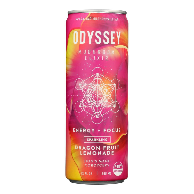 Odyssey - Sparkling Energy Dragon Fruit Lemonade - Case Of 12-12 Fz - Orca Market