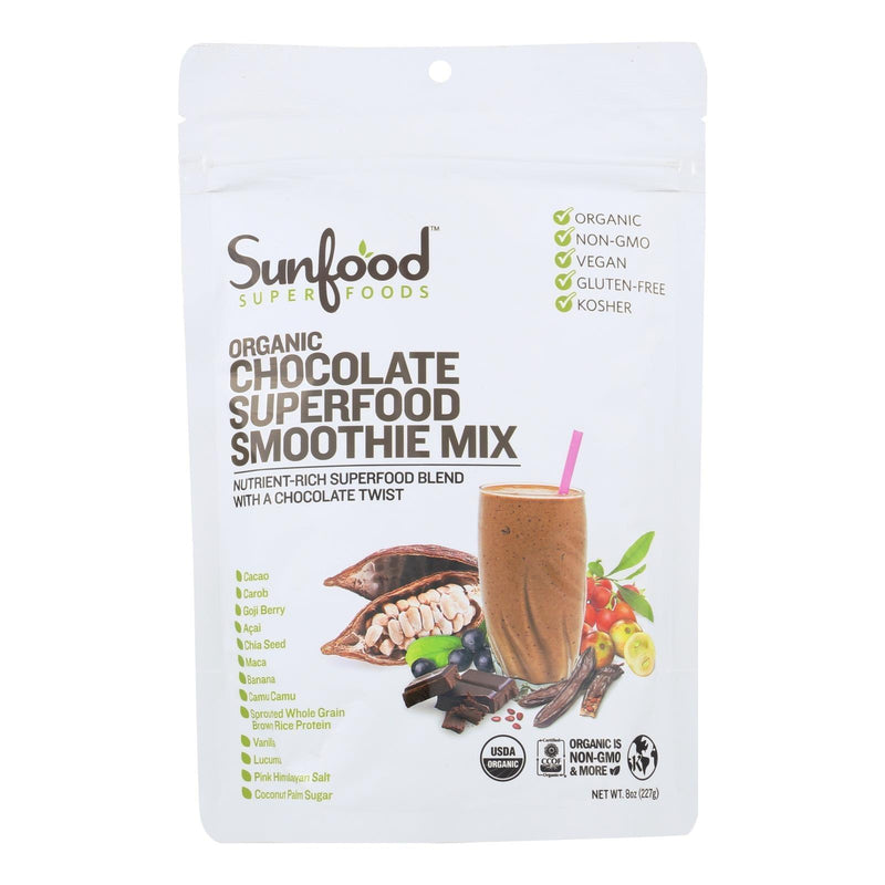 Sunfood - Smoothie Chocolate Sprfd - 1 Each-8 Oz - Orca Market