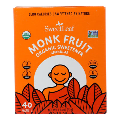 Sweet Leaf - Sweetner Monk Fruit Powder 40ct - 1 Each-1.13 Oz - Orca Market