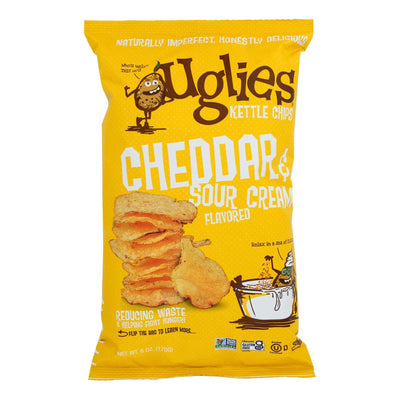 Uglies - Pot Chips Cheddar & Sour Cream - Case Of 12-6 Oz - Orca Market