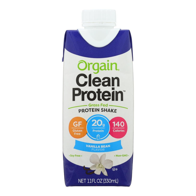 Orgain Organic Protein Shakes - Vanilla Bean - Case Of 12 - 11 Fl Oz. - Orca Market