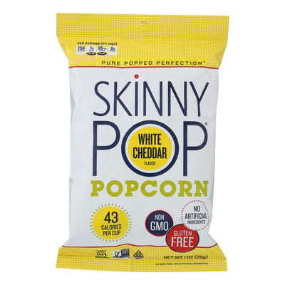 Skinnypop Popcorn Skinny Snack Flavored Popcorn White Cheddar - Case Of 12 - 1 Oz - Orca Market