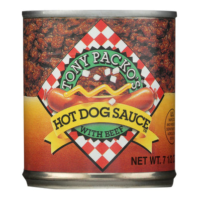 Tony Packo's Hot Dog Sauce With Beef - Case Of 12 - 7.5 Oz - Orca Market